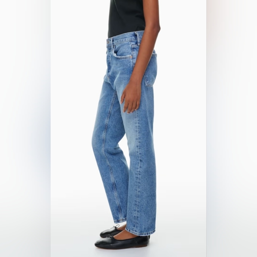 Agolde Classic Blue Denim Jeans - Picture 11 of 12